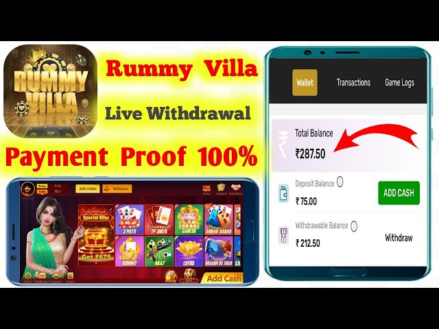 Add Money Process In Rummy Villa App