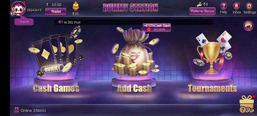 Rummy Station App || Bonus 50₹ || रमी स्टेशन ऐप || Withdrawal 100₹ 5 Rummy Station App
