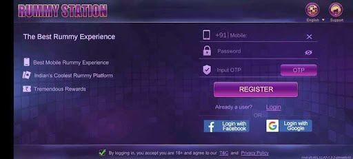 Rummy Station App || Bonus 50₹ || रमी स्टेशन ऐप || Withdrawal 100₹ 4 Register Station Rummy App