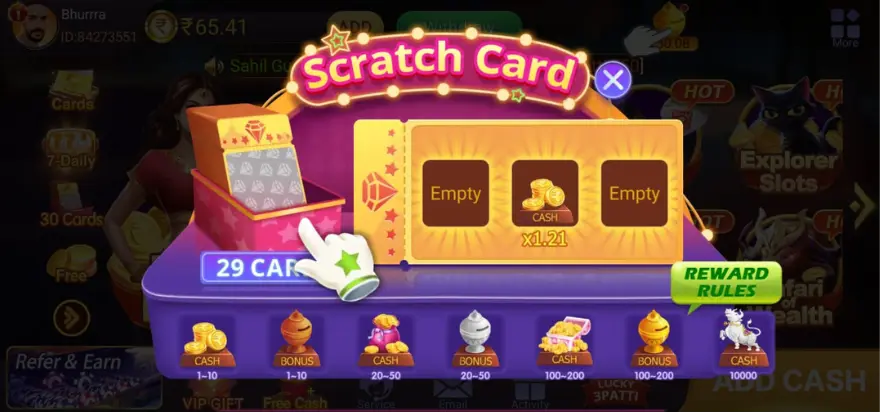 TEEN PATTI MASTER CASHBACK