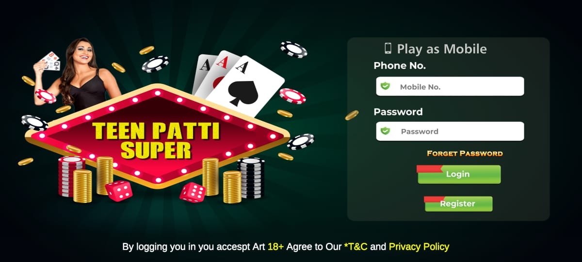 Teen Patti Super App || Sign Up Bonus 100₹ || तीन पत्ती सुपर ऐप || Withdrawal 100₹ 4 Create Account In Super 3 Patti App